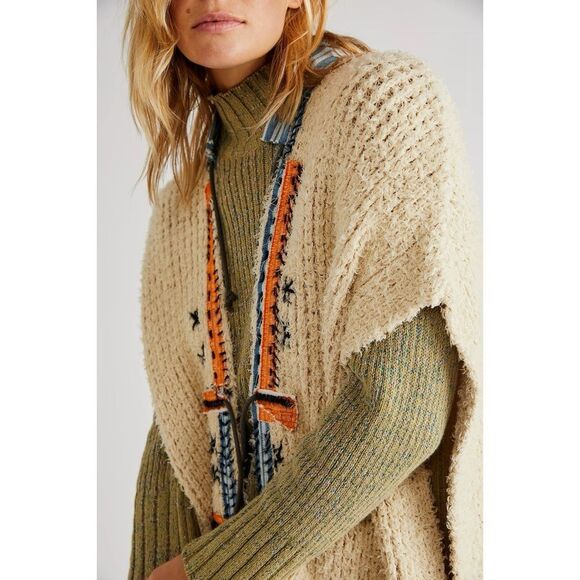 Free People Lonestar Poncho Cardi Duster - Picture 2 of 7